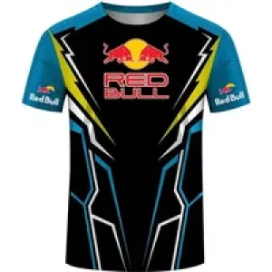New Red Bull Racing T-Shirt Men’S Sports Round Neck T-Shirt Red Bull 3D Printed Motorcycle Racing Suit Casual Oversized Top