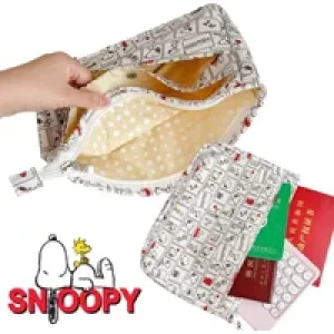 Snoopy File Folders Cartoon Mini Tablet Keypad Storage Bags Cosmetic Bag Student Stationery Organizer Pouch Zipper Document Bag