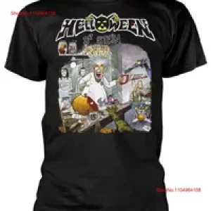 Helloween Dr Stein Black T Shirt NEW OFFICIAL vintage Washed Casual Breathable Versatile fashion Comfortable homme streetwear