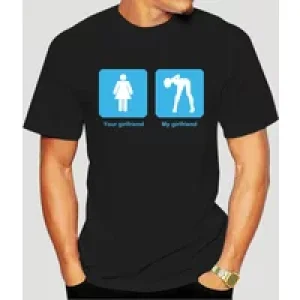 Your Girlfriend My Girlfriend t Shirt Anti-wrinkle Spring Autumn Shirt Collar Comfortable Normal Design Shirt 2922x