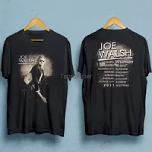 Joe Walsh Double Sided In Concert T-Shirt Black Unisex All Sizes S-5Xl 1Pt899