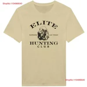 Elite Hunting Club Classic Crewneck T Shirt vintage Washed Versatile Stylish graphic Slightly Unisex streetwear fashion