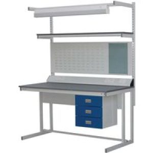 BC Cantilever Workbench with 20mm Lino Worktop – 840 x 1200 x 750mm – 250kg Capacity