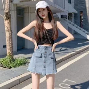 Jeans Skirts for Women High Waist Tight Wrap Luxury Elegant Quality Vintage Harajuku Korean Fashion Y2k Cheap Woman Denim Skirt