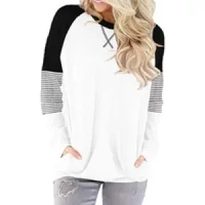 Plus Size 1XL-5XL Autumn Women’s Casual Loose Drop Shoulder Pullover Crewneck Pullover Women Casual Clothing Sweatshirt