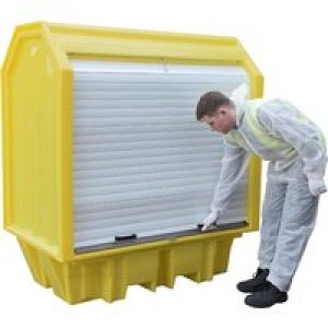 Outdoor Covered 2 Drum Storage Unit – 230 litre capacity