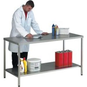 Stainless Steel Worktable / Bench with Lower Shelf 1200 x 750mm
