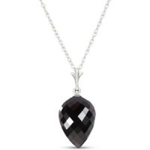 Spinel Savannah Drop Pendant Necklace in 9ct White Gold