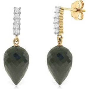 Spinel & Diamond Avery Dimensional Stud Drop Earrings in 9ct Gold