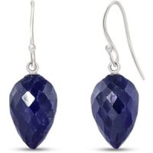 Sapphire Salma Dimensional Drop Earrings in 9ct White Gold