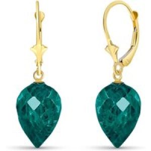 Emerald Salma Dimensional Drop Earrings in 9ct Gold