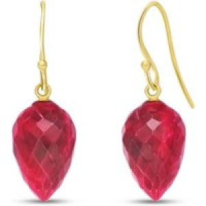 Ruby Salma Dimensional Drop Earrings in 9ct Gold