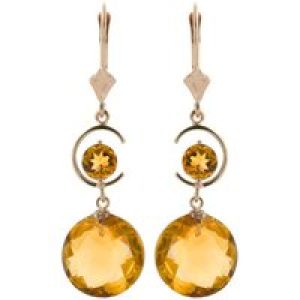 Citrine Ayla Belle Drop Earrings in 9ct Rose Gold