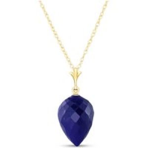 Sapphire Savannah Drop Pendant Necklace in 9ct Gold
