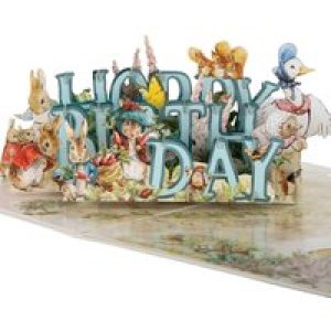 Peter Rabbit Hoppy Birthday Card
