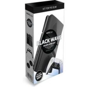 Maxx Tech Faceplates (Black Wave) – PlayStation 5 Slim
