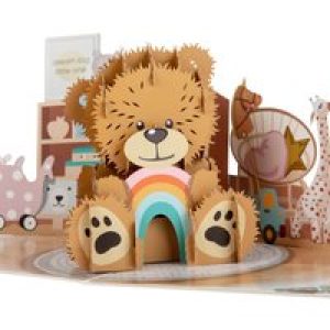 New Baby Bear Pop Up Card