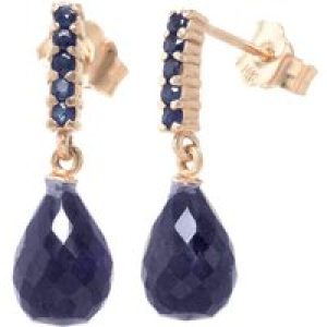 Sapphire Avery Embellished Stud Drop Earrings in 9ct Rose Gold