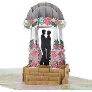 Grooms Wedding Pagoda Pop Up Card