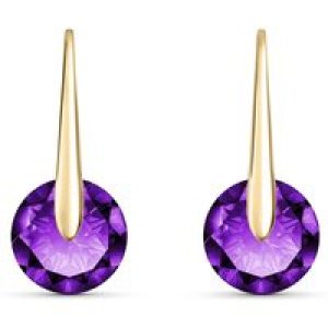 Amethyst Rosamund Dainty Drop Earrings in 9ct Gold