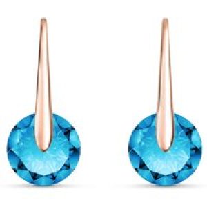 Blue Topaz Rosamund Dainty Drop Earrings in 9ct Rose Gold