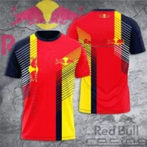 New Red Bull Children’s T-shirt Red Bull Logo 3D Printed Men’s T-shirt Oversized Fashion Short Sleeve Racing Quick Dry Short