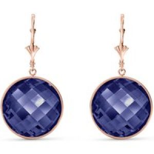 Sapphire Blythe Dimensional Drop Earrings in 9ct Rose Gold