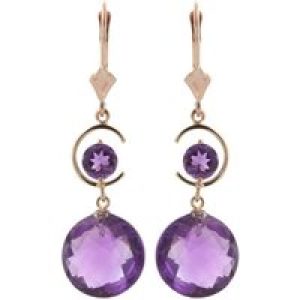 Amethyst Ayla Belle Drop Earrings in 9ct Rose Gold