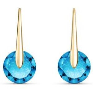 Blue Topaz Rosamund Dainty Drop Earrings in 9ct Gold