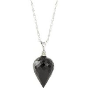 Spinel & Diamond Gwen Dimensional Pendant Necklace in 9ct White Gold