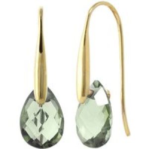 Green Amethyst Lilian Drop Earrings in 9ct Gold