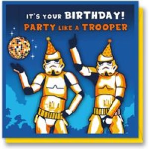 Party Like A Trooper Birthday Card