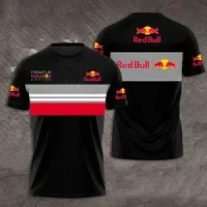 Red Bull Men’s Summer 3D Printed Fashion Short Sleeve Oversized Men’s T-Shirt Red Bull Racing Team Women’s and Men’s Tops