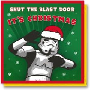 Shut The Blast Door Christmas Card