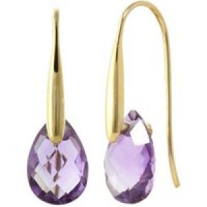 Amethyst Lilian Drop Earrings in 9ct Gold