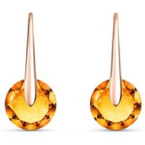Citrine Rosamund Dainty Drop Earrings in 9ct Rose Gold