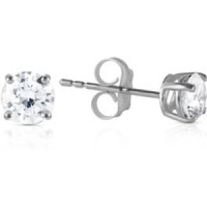Diamond Bessie Classic Stud Earrings in 9ct White Gold