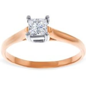 Diamond Lyon Engagement Ring, 0.5 ct in 18ct Rose Gold