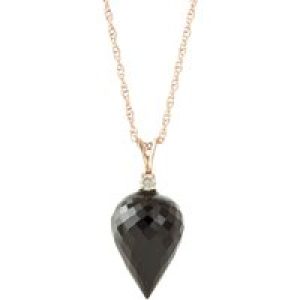 Spinel & Diamond Gwen Dimensional Pendant Necklace in 9ct Rose Gold
