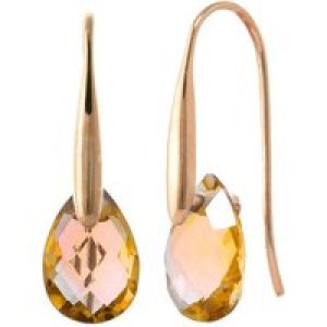 Citrine Lilian Drop Earrings in 9ct Rose Gold