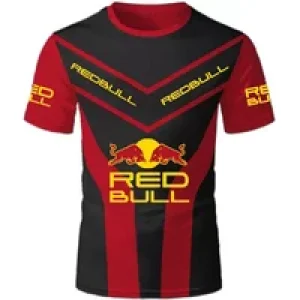 2025 High Quality Short Sleeve T-Shirt Top Y2k Men’S Racing Suit Extreme Outdoor Sports T-Shirt Luxury Brand Red Bull Team Suit