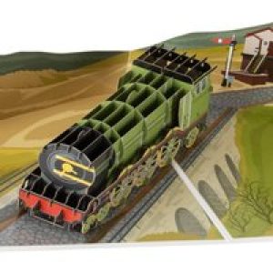 Vintage Steam Train Pop Up Card
