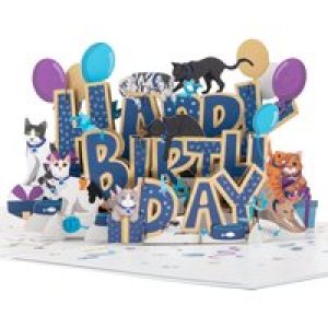 Battersea Happy Birthday Cats Card