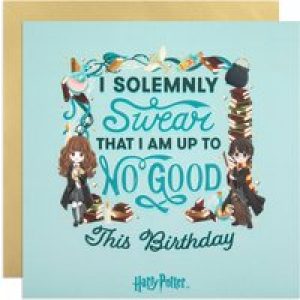 Harry Potter Birthday Card – I Solemnly Swear