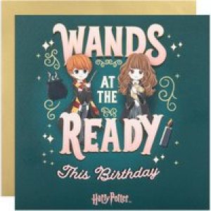 Harry Potter Birthday Card – Wands At The Ready