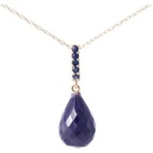 Sapphire Avery Embellished Drop Pendant Necklace in 9ct Rose Gold
