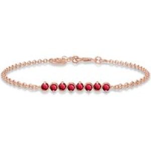 Ruby Zinnia Interwoven Bracelet in 9ct Rose Gold