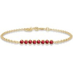 Ruby Zinnia Interwoven Bracelet in 9ct Gold