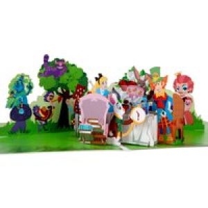 Mad Hatters Tea Party Pop Up Card V2