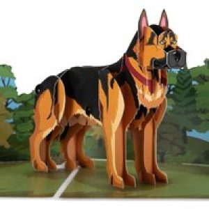 German Shepherd Pop Up Card